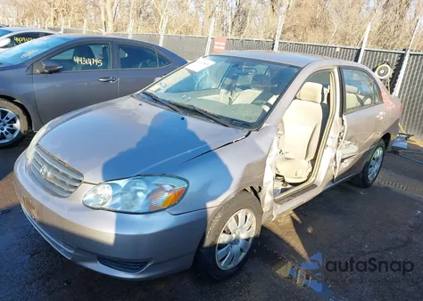 2003 Toyota Corolla Le z USA, uszkodzony, nr VIN 1NXBR32E53Z141311